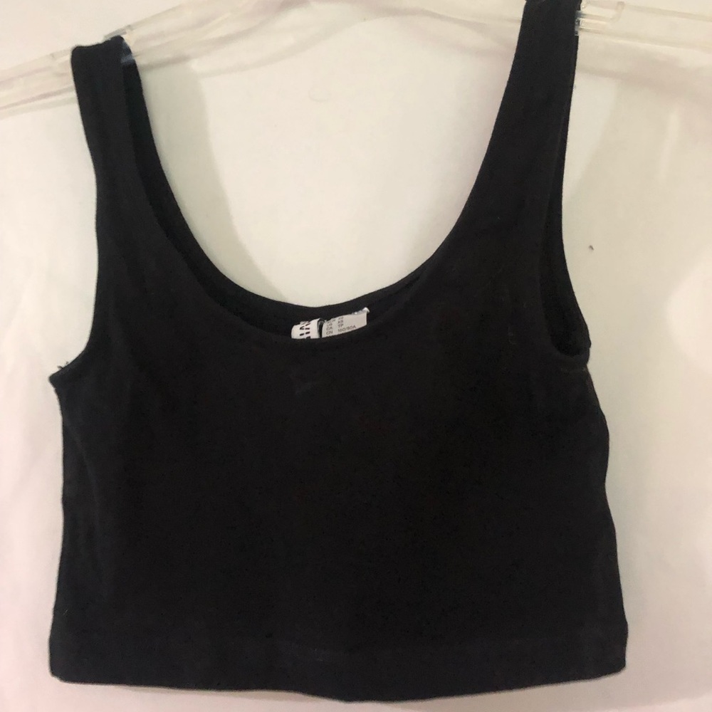 Black tank top